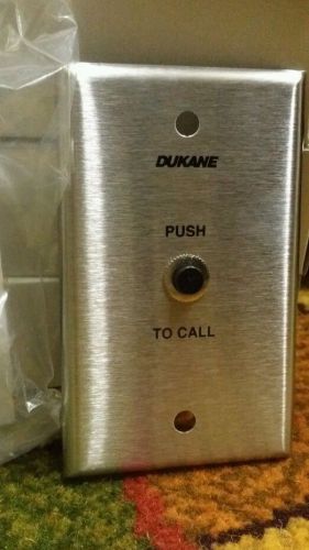 New Dukane 9A1765 Stainless Steel Call In Switch Single Button 3302165-003