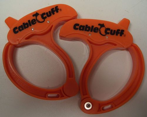 Set of 2 plastic cable/cuffs, clamps large #cfl 0803 brand-new for sale
