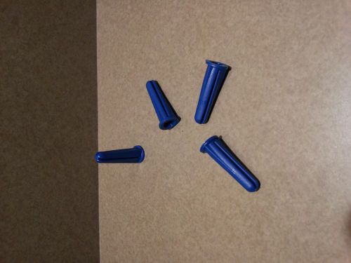 10-12 X 1&#034; BLUE CONICAL PLASTIC WALL ANCHORS - 1000 PCS