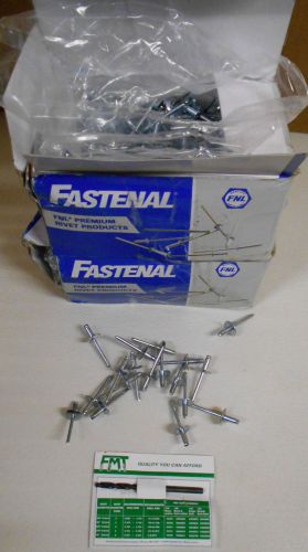 1000 fastenal sbl6-4 pop rivets steel mandrel large flange button blind 3/16&#034; for sale