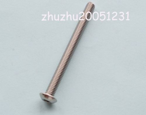 50pcs new metric thread m5*55stainless steel button head allen screws bolts for sale