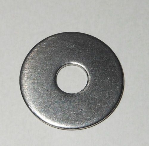 Qty 25 -  flat stainless steel fender washer 11/16&#034;  #10 for sale