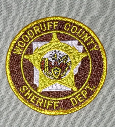 Woodruff county arkansas sheriff  police patch    obsolete for sale