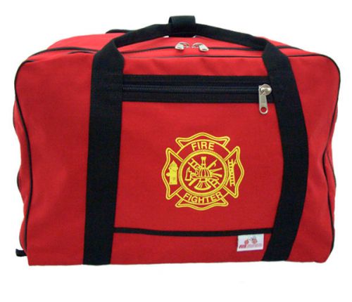 The super bag turnout gear bag - red with maltese cross for sale