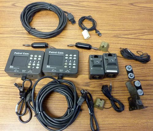 Kustom Signals Inc Patrol Cam and FCBIX10A Camera (Lot of 2 and accessories)
