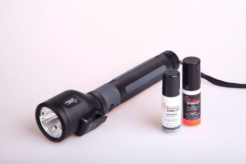 self defense flashlight,papperspray,led c4,red laser,200lume