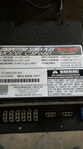 Whelen strobe controller competitor series 660 Works