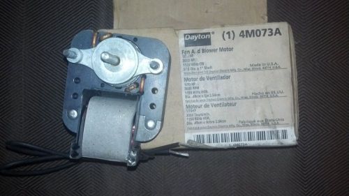 New dayton 4m074a fan &amp; blower motor 1/70 hp 3000 rpm for sale