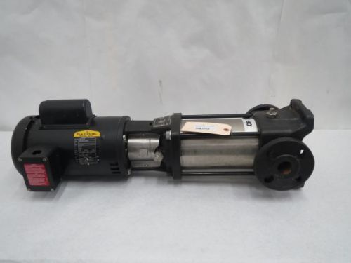 Grundfos cr1s-13 a-fgj-a-e-hqqe &amp; baldor 84z 04004 1hp centrifugal pump b239819 for sale