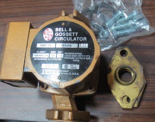 Bell and Gossett NBF12 103256 Circulator Pump 3/4NPT New Old Stock
