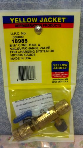 Yellow Jacket, R410a, Part# 18985, 4-IN-1 Ball Valve Tool, 5/16&#034; For R410A units