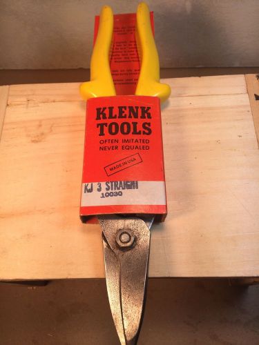 Klenk Kj 3 Striaght Cut 10030 Yellow Aviation Snips Sheet Metal Hand Tools