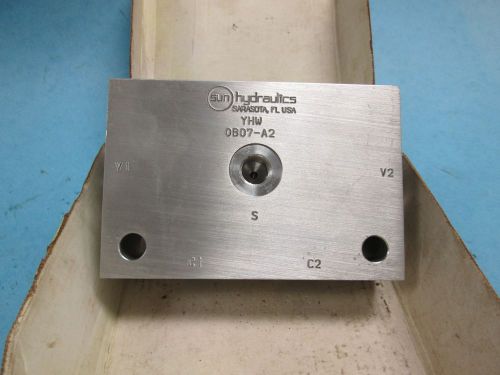 Yhw-0b07-a2 sun hydraulics aluminum hydraulic cartridge valve block for sale