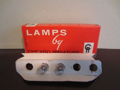 Box Of 2 Chicago Miniature No. 240 CM240 6.3V 0.36A T-3-1/4 Lamps Light Bulbs