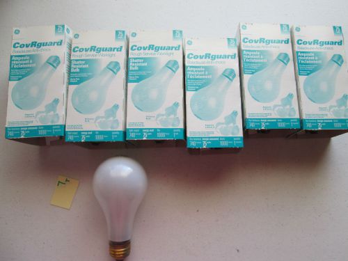 LOT OF 6 NEW IN PKG GE 75A/RS/CVG 75 WATTS BULB 47263 120 VOLTS (286)
