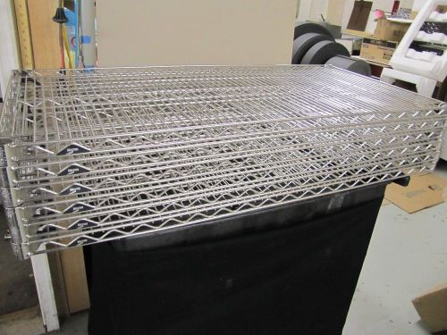 Metro 2448nc wire shelves, 24&#034; x 48&#034; stainless steel for sale