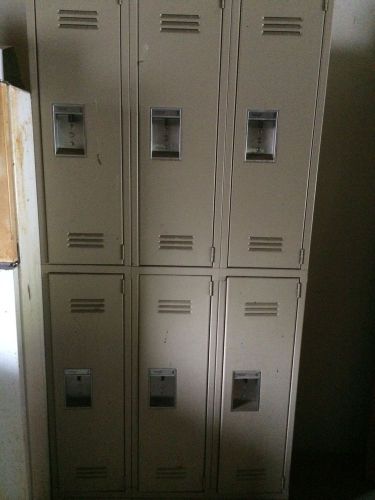 6 door salesse and sons metal gym lockers good shape - best deal on ebay for sale