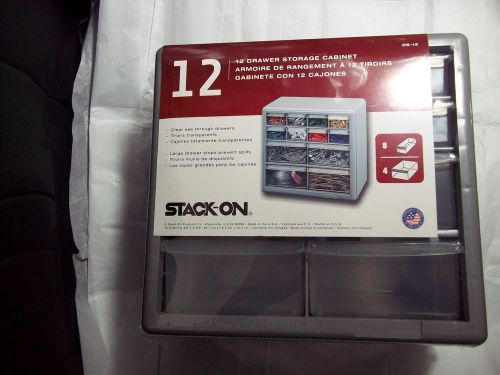 Stack-On  12 Drawer-Small Parts-Organize-Storage Cabinet  New in Plastic Wrapper
