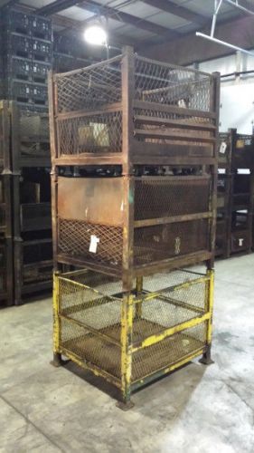 34.5x40.5x32 used rigid wire mesh basket for sale