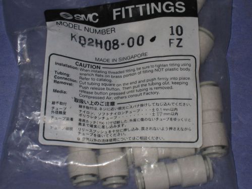 10 SMC KQ2H08-00 One Touch  8mm Fitting  3S