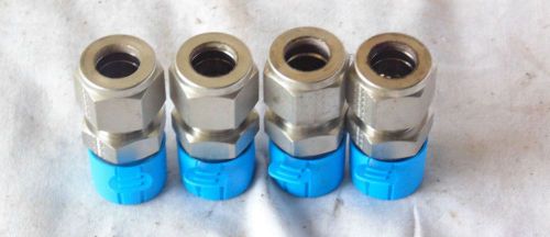 Lot of 4 Tylok 1/2&#034; NPT to 1/2&#034; Male Connector SS Tube Fitting - P/N SS-8-DMC-8