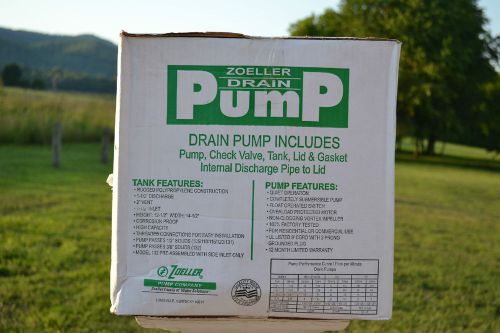 Zoeller 105-0001 Laundry Pump Package Including M53 Sump Pump
