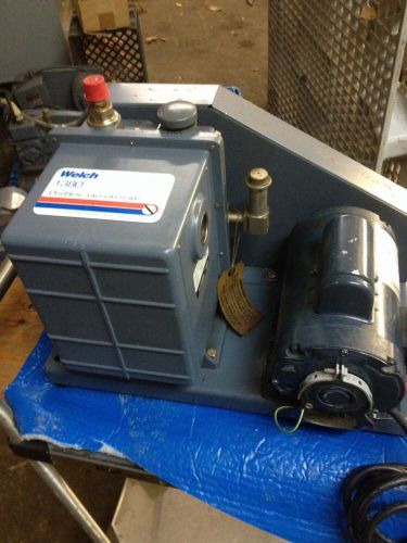 Welch 1380 duoseal belt-drive high vacuum pump for sale