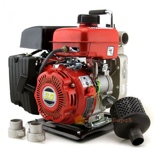 Industrial 87cc 3hp 4000 rpm gas trash water pump 1.5&#034; npt 4 stroke air cooled for sale