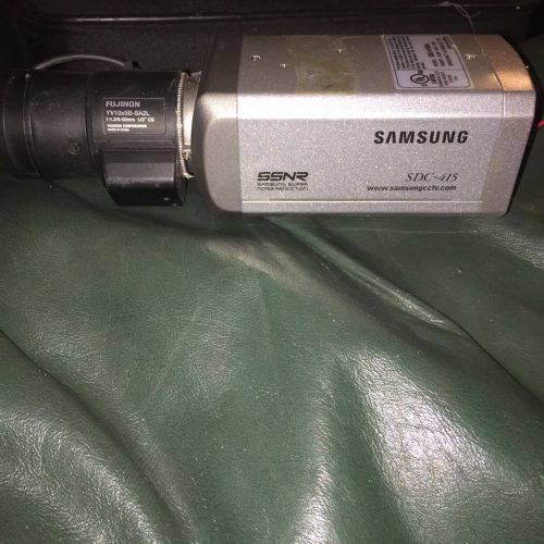 Samsung SDC-415NA CCD CCTV Security Camera Tamron 5.0-50mm 1:1.4 Lens GUARANTEED