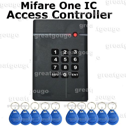 Standalone access control controller mifare one ic card reader with keypad for sale