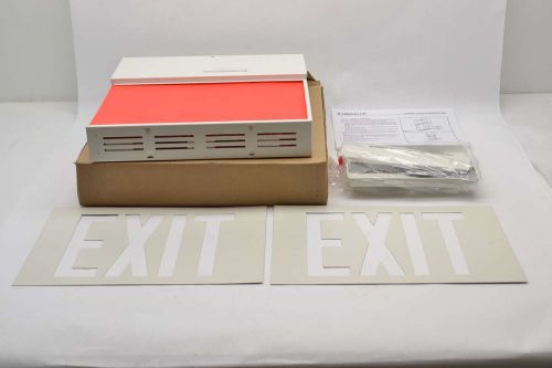 New emergi-lite lwsmx14r exit led sign 120/277v-ac safety b372925 for sale
