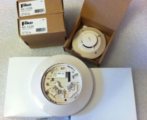 LOT 3 FIKE HEAT DETECTORS WITH TWO 6&#034; BASES 63-1054 &amp; 60-1039