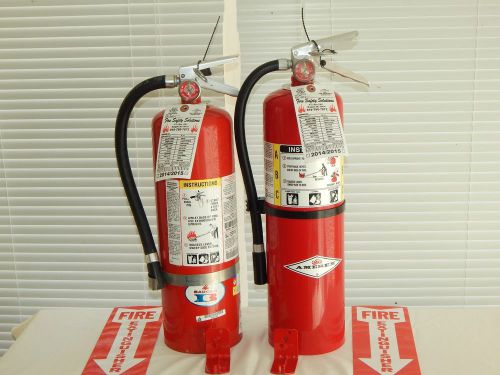 Fire extinguisher - 10lb abc dry chemical  - lot of 2 (blemished) for sale