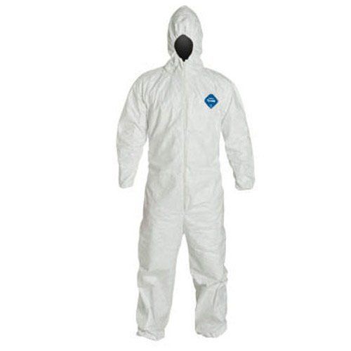 Tyvek Disposable Suit by Dupont with Elastic Wrists  Ankles and Hood (Medium)