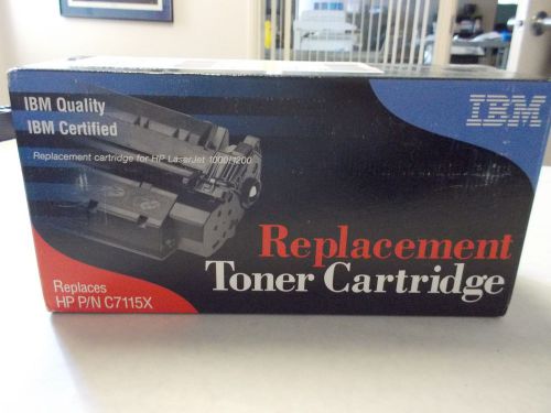Ibm  75p6472 replacement cartridge for hp c7115x laserjet 3300,1220,1200,1000 s. for sale
