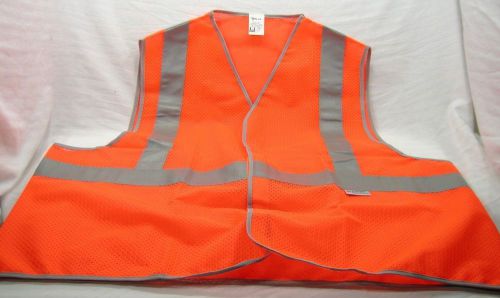 NEW Galls  ANSI 107-2004 and Class II Safety Vest, Reflective, Orange, 4XL