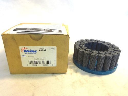 NEW IN BOX WEILER 85832 180 GRIT CNC BRUSH 5&#034; NYLOX CUP