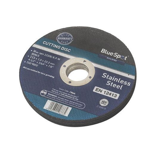 Blue spot 4 1/2&#034; stainless steel cutting disc for angle grinders long life diy for sale