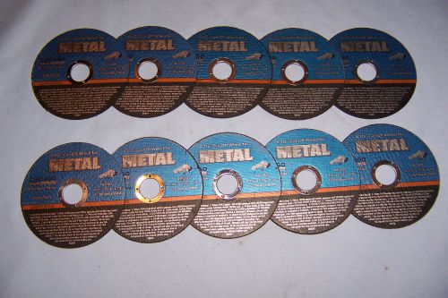 NEW 4-1/2&#034; METAL CUT-OFF WHEELS FOR ANGLE GRINDER / PACK OF 10 / FREE SHIPPING