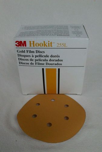 6&#034; P 120 Grit  255L Hookit Gold Film Dust-Free Disc 3M NEW Box of 100 sanding