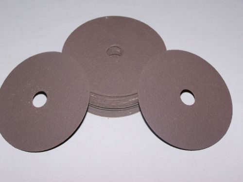 Pearl resin fibre discs (25) 80 grit  4&#034;x 5/8&#034; hole, aluminum oxide for sale
