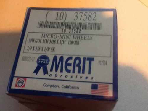 Merit 37582 Micro Mini Flap Whls 3/4 x 5/8 x 1/8 120G N/R $1 Auction