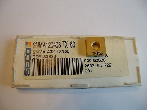 Snma 432 carbide inserts grade tx150 seco 10 pcs for sale