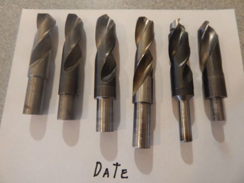 Reduced shank twistv drill bits lot of 6 pcs for sale
