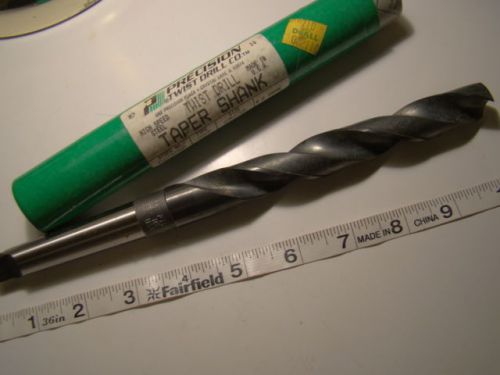 Precision twist drill 25/32 new taper shank hss 209 #2 shank 020050 for sale