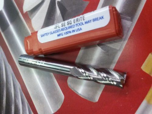 NEW-  5/16  diameter  CARBIDE-  4 flute Endmill  - Made in USA