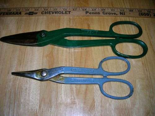 Vintage Wiss Sheet Metal Cutters Shears 2 lot new old stock