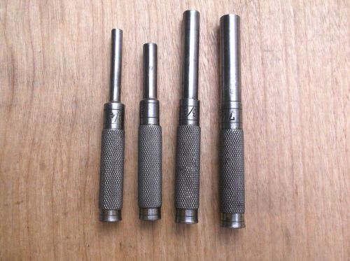 Drive pin punches, 7/16&#034;, 3/8&#034;, 5/16&#034;, 1/4&#034;