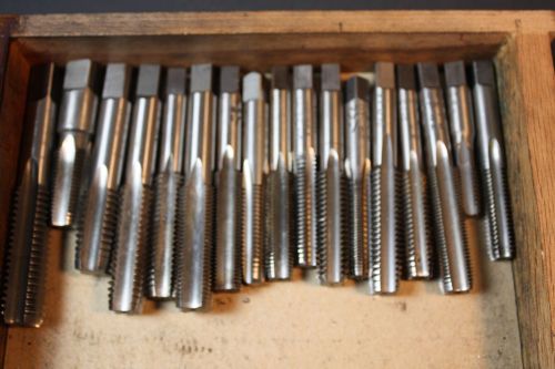 Machinist tools lot of (17) taps, some very large. appear in good condition for sale