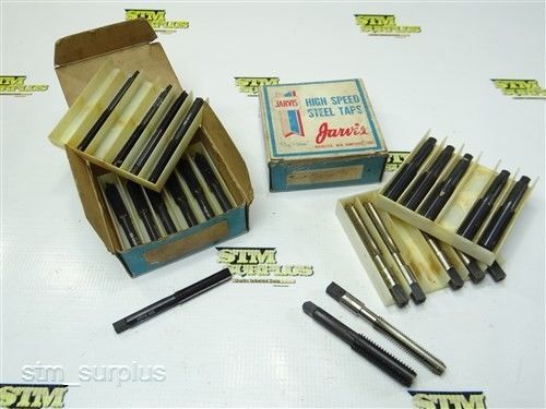 New!! lot of 23 hss jarvis hand taps 1/8&#034; -27 to 1/2&#034; -13 nc for sale